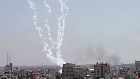 Rockets launch from Gaza after Israeli strikes