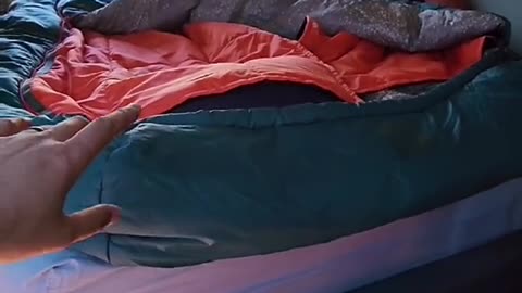 Double sleeping bag with individual blankets!