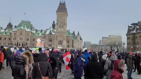 1000s of Canadians across the country were out protesting the government in freezing temperatures