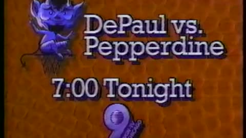 November 28, 1987 - Promo for DePaul vs. Pepperdine in Basketball