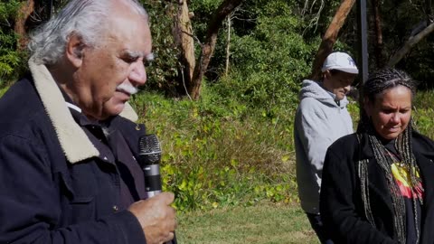 Ghillar Michael Anderson, a Euahlayi Elder and last remaining co founder of the Tent Embassy talks on Declarations of Independence