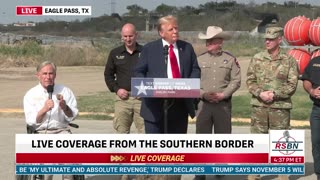 President Trump speaks at Eagle Pass, Texas