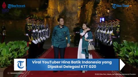Lagi Viral YouTuber Hina Batik Indonesia yang Dipakai Delegasi KTT G20