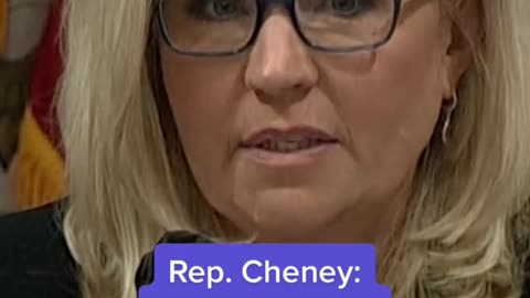 Rep. Liz Cheney said the idea that former President Donald Trump