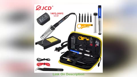 Slide JCD Adjustable Temperature LCD Soldering iron kit