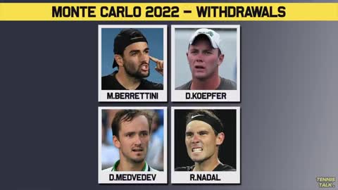 More Players Withdraw from Monte Carlo Masters 2022 | Tennis News