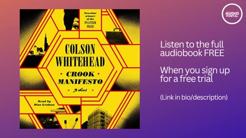 Crook Manifesto Audiobook Summary Colson Whitehead