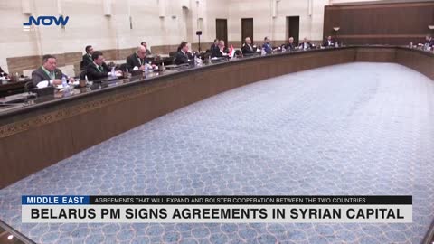 Belarus PM signs agreements in Syrian capital