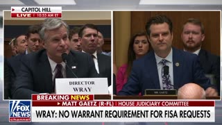 BOOM! Matt Gaetz ABSOLUTELY DESTROYS Crooked FBI Chief Chris Wray with UNFORGETTABLE FINAL WORD!