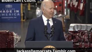Biden Can't Count - Has trouble With Basic Math