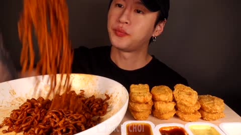 asmr mukbang noodle eating