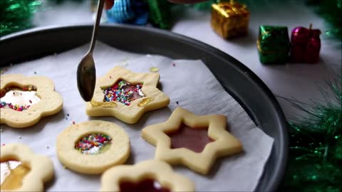Shaking Sprinkle Glass Cookies Christmas Cookies