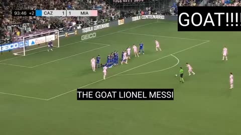 Lionel Messi Free-Kick Goal For Inter Miami Vs Cruz Azul