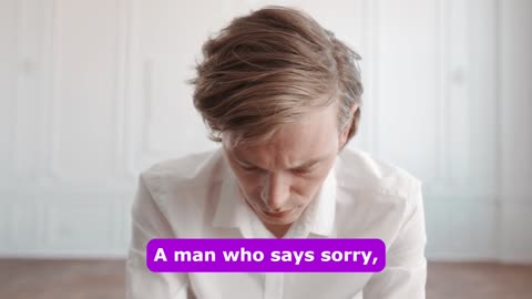 A man who says sorry
