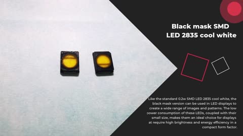 Black mask SMD LED 2835 for LED display