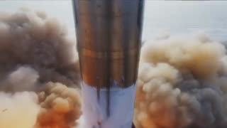 @elonmusk Starship liftoff in slow motion