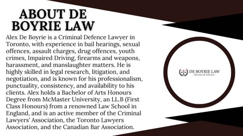 Top Toronto Criminal Lawyers | De Boyrie Law