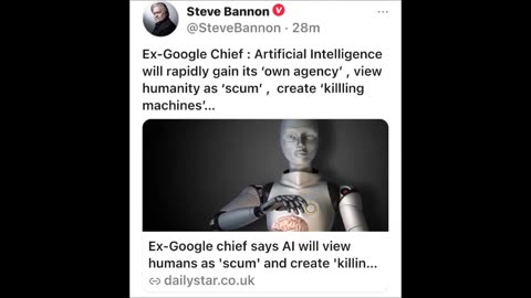 Steve Bannon - AI killing machines