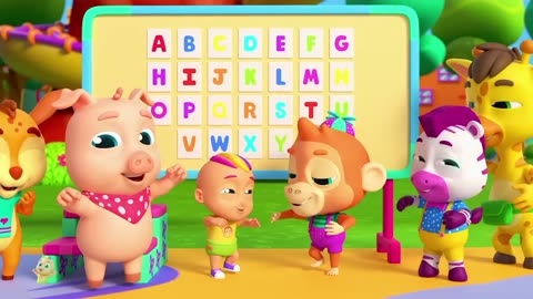 ABC Song | Alphabets Song For Kids | aifukidscorner Songs For Babies | Nursery Rhymes with Zoobees