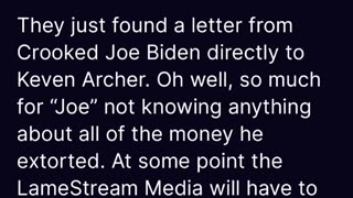 More Evidence Against Biden