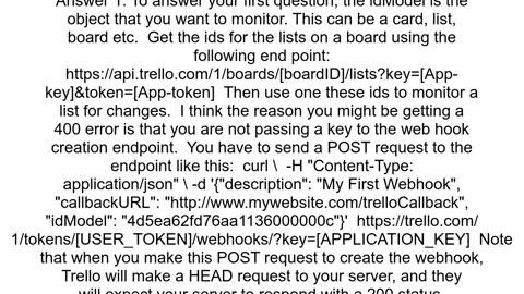 Issue with Trello webhook
