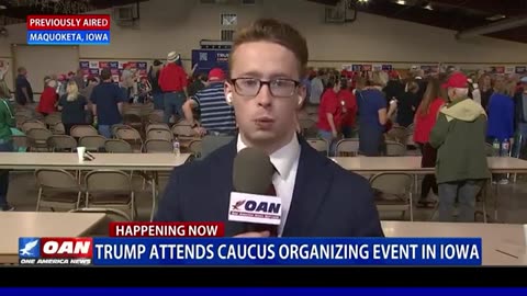 One America News Network - Trump Attends Caucus Organizing Event In Iowa