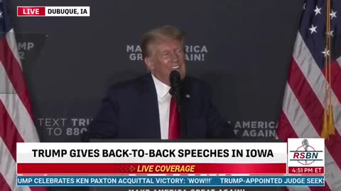 Trump In Iowa: 'We'll Carry Out the Largest Domestic Deportation Operation in U.S. History' [Watch]