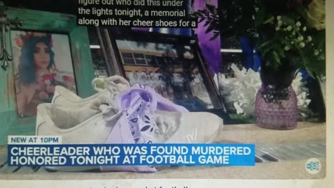 Murdered Edna High School Cheerleader Honored at Football Game