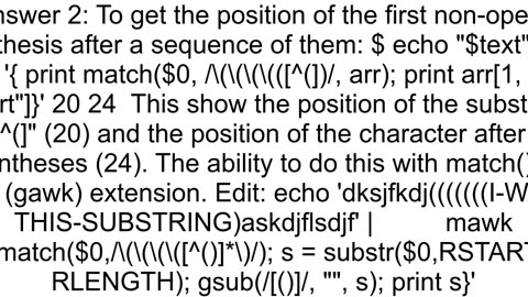 How to use a regex with Awk to extract the substring between parentheses