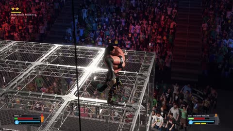 WWE 2K23: Triple H VS Seth "Freakin" Rollins - Hell in a Cell Highlights