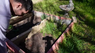 Garden bed cleaning