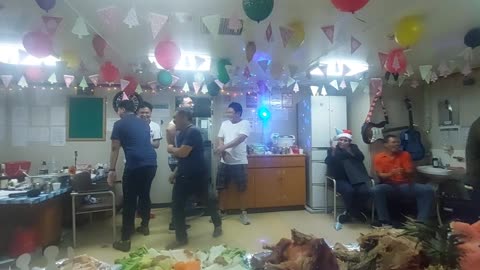 Seafarers Celebrating Christmas party