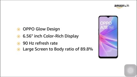 Oppo A78 5G (Glowing Blue, 8GB RAM, 128 Storage)