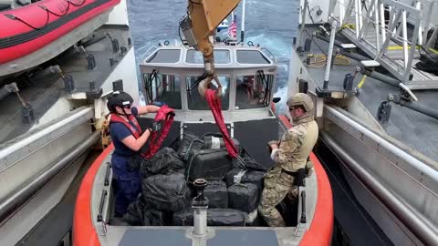 Cocaine Transfer From Smuggling Semi-Submersible