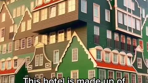 This hotel is madel up ofபம70 stacked homesjnte
