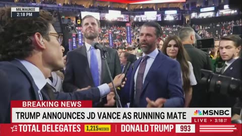 ‘Get Out of Here’: Don Jr. Rips MSNBC Reporter to His Face, Says ‘I Expect Nothing Less From You