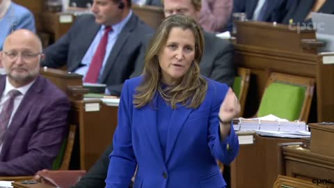 Freeland: "Canadians understand ... that the global economy is in the midst of a green transition."