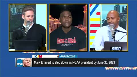 Reacting to NCAA President Mark Emmert's decision to step down by 2023 | KJM