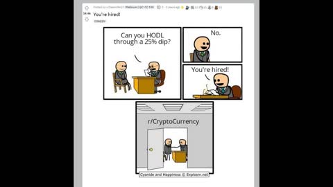 To be part of the cryptocurrency community - r/cryptocurrency meme