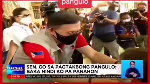 BAKA HINDI KO PA PANAHON Senator Go sa pagtakbong pangulo