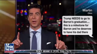 Jesse Watters Encourages Trump to Go To Barton’s Graduation: ‘Make Them Arrest You’