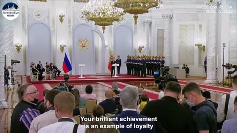 Putin presents state awards, urging Russians to 'be united' as he pays tribute to Peter the Great