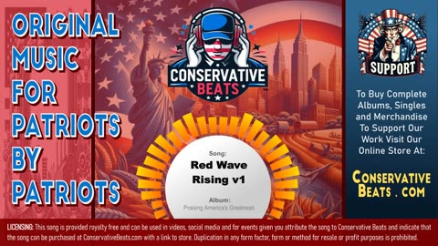 Conservative Beats - Album: Praising America's Greatness - Single: Red Wave Rising ( Version 1 )