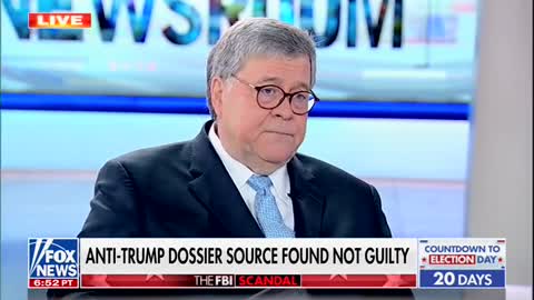 Former AG Barr Expresses Disappointment At Steele Dossier Acquittal