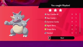 Pokémon Sword - Battling Dynamax Rhydon