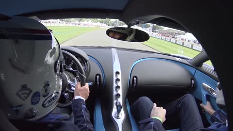 FIRST Onboard Footage of the Bugatti Chiron in Goodwood FOS
