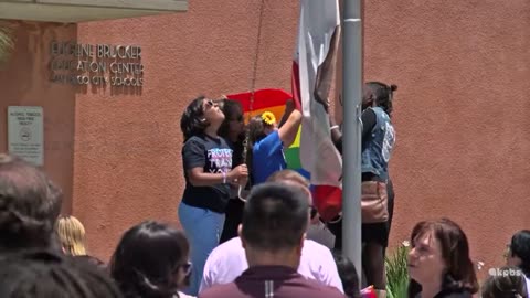 Elementary School Raises Pride Flag