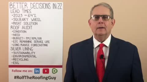 Need to make better decisions in 2022? With #RolfTheRoofingGuy