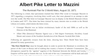 Reese Report: Albert Pike's Three World Wars To Establish One World Religion