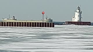 Icebreaker Seagulls Cleveland Feb 1, 2022 Cement Ship